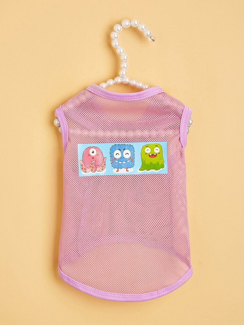 Gyvūnų marškinėliai, šunų vasariniai drabužiai, šuniukų augintinio drabužiai, miela minkšta liemenė