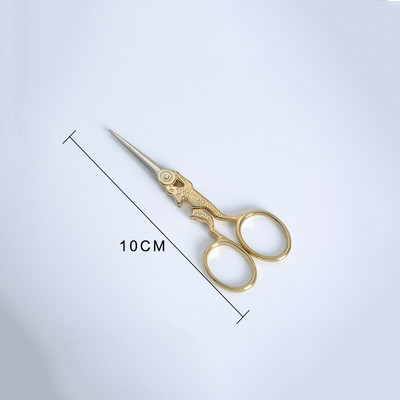 Μοδίστρες Vintage επιχρυσωμένο αντίκες κεντητικό μίνι ψαλίδι ραπτικής για κομμένο ύφασμα Ανοξείδωτη κλωστή Χρυσό σχολικό ψαλίδι Ε