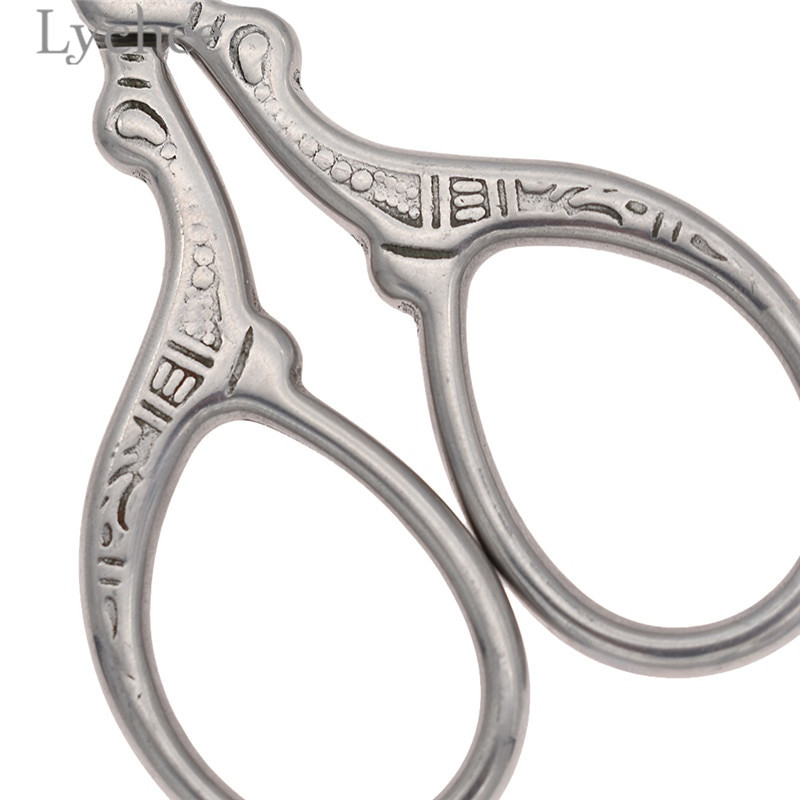 Lychee Life 1 ks Vintage malé nožnice na krížikovú výšivku z nehrdzavejúcej ocele, vyšívacie nožnice, šijacie potreby pre domácich majstrov