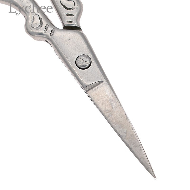 Lychee Life 1 ks Vintage malé nožnice na krížikovú výšivku z nehrdzavejúcej ocele, vyšívacie nožnice, šijacie potreby pre domácich majstrov