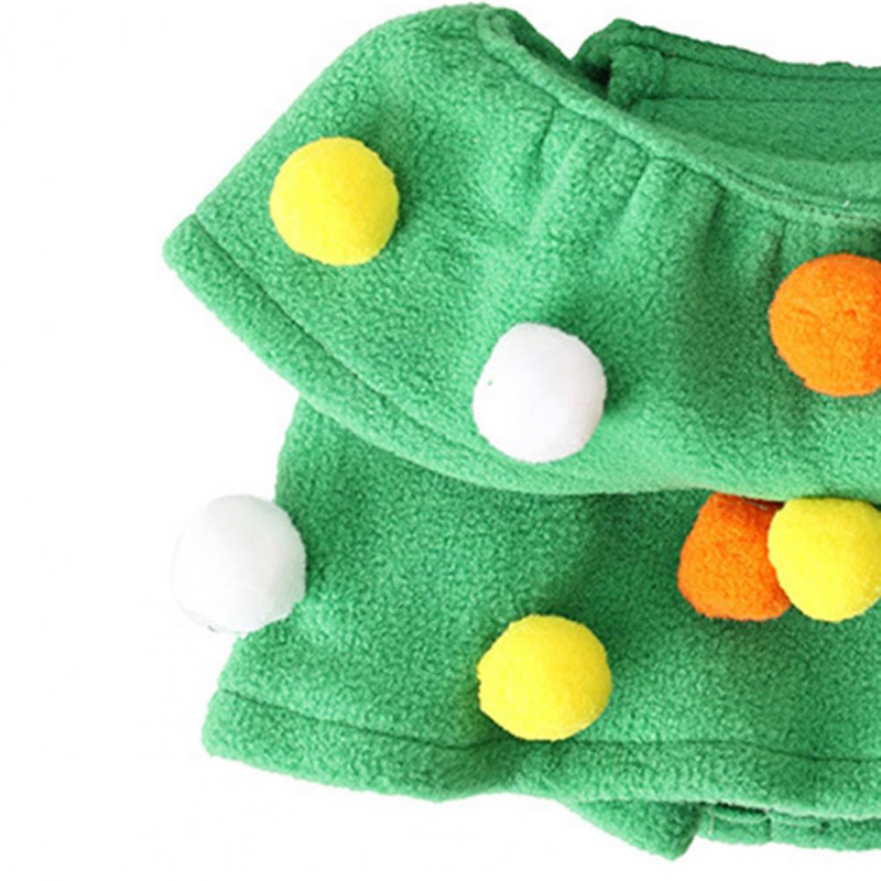 2 ks/sada vianočného oblečenia pre domáce zvieratá s motívom stromčeka, žltá hviezda, dekorácia, mäkké nastaviteľné bez rukávov, kostým pre malého psa, šteniatka a mačky na Vianoce