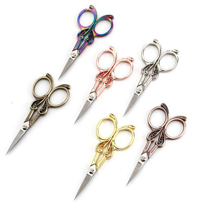 Stainless Steel Vintage Scissors Retro Sewing Needlework Scissors Fabric Cutter Embroidery Tailor Scissor Thread Tools Shears