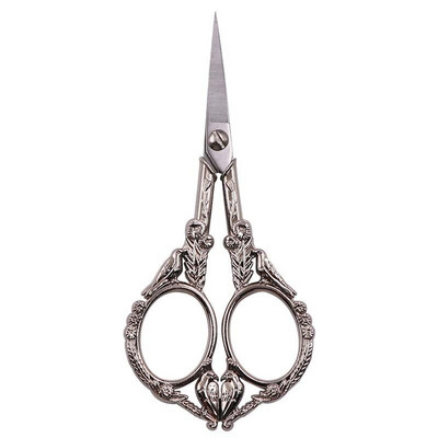 Foarfece de epocă din oțel inoxidabil Foarfece de cusut retro pentru tăiere țesături Broderie Croitor Foarfecă Instrumente pentru ață Foarfece