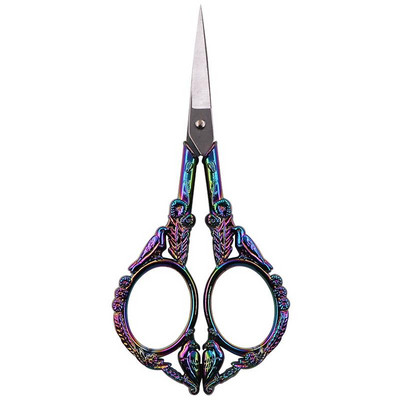 Foarfece de epocă din oțel inoxidabil Foarfece de cusut retro pentru tăiere țesături Broderie Croitor Foarfecă Instrumente pentru ață Foarfece