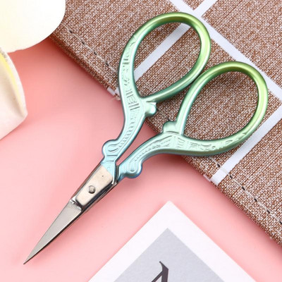 Foarfece de epocă din oțel inoxidabil Foarfece de cusut retro pentru tăiere țesături Broderie Croitor Foarfecă Instrumente pentru ață Foarfece