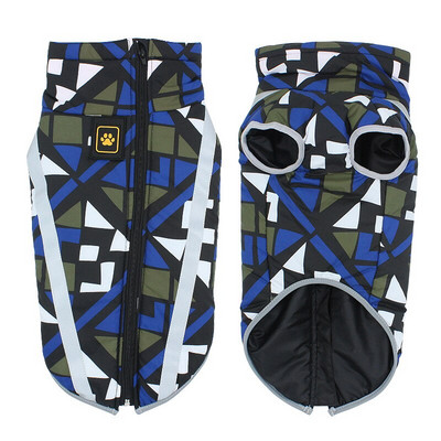 Есенно зимно домашно куче Водоустойчиво топло палто Памучно яке с качулка Лицето на кучето Малки кучета Котка Светлоотразително облекло за домашни любимци Зимно палто