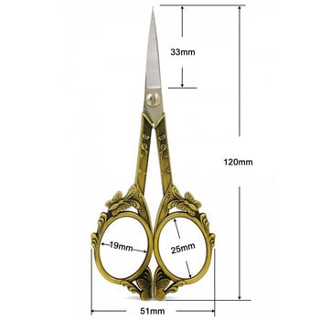 Ретро ножици с пеперуди Дърворезба Шивашки ножици Шивашки ножици Антични ножици Шивашки ножици за ръкоделие Реколта