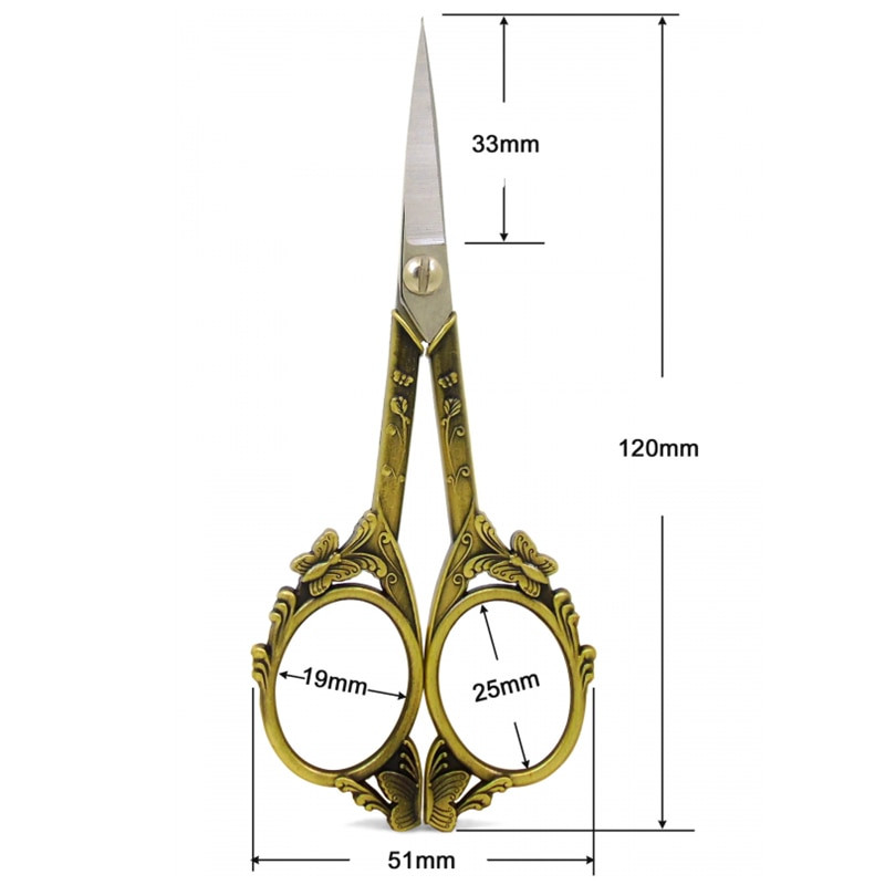 Foarfece de fluture retro Sculptură Foarfece de croitorie Foarfece de cusut Foarfece antice Foarfece de croitorie Vintage