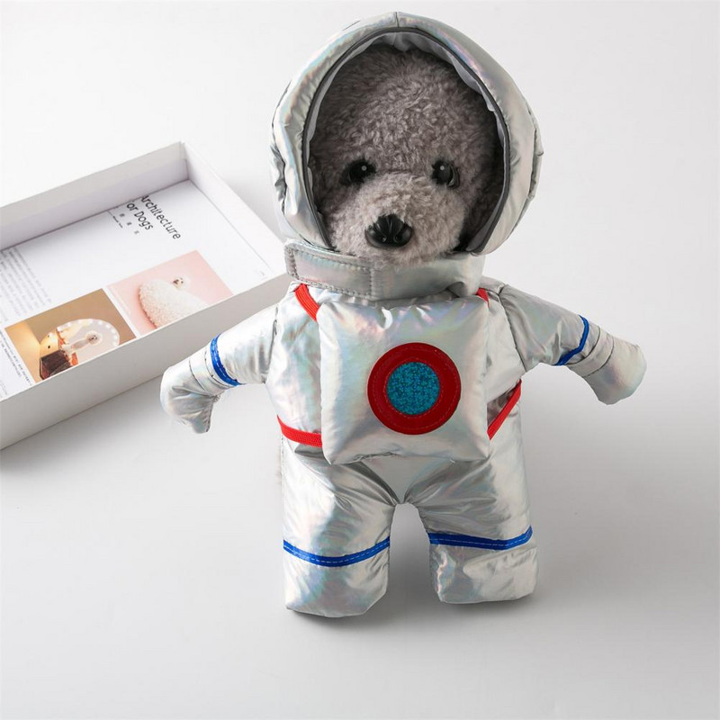 Costume de câine drăguț Aspect decorativ moale Respirabil Costume de astronaut pentru câini cosplay