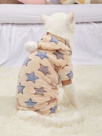 Ρούχα για σκύλους από 100% βαμβακερά Ελαφρύ μπλουζάκι για κατοικίδια με κουκούλα για κουτάβι Ρούχα για γάτες με κουκούλα για κουτάβι