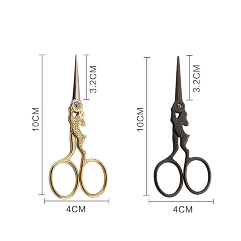 Nerezové profesionálne krajčírske nožnice pre domácnosť, vintage čínsky zverokruh, tvar králika, vintage nožnice na rezanie a vyšívanie papiera