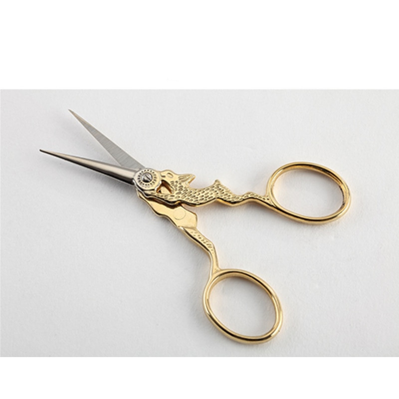 Nerezové profesionálne krajčírske nožnice pre domácnosť, vintage čínsky zverokruh, tvar králika, vintage nožnice na rezanie a vyšívanie papiera