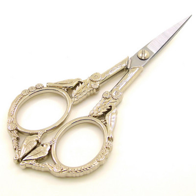 Foarfece de epocă Ațe de cusut țesătură Broderie Acești Artizanat antic Retro Cusătură în cruce Croitor Accesorii pentru ață de foarfecă