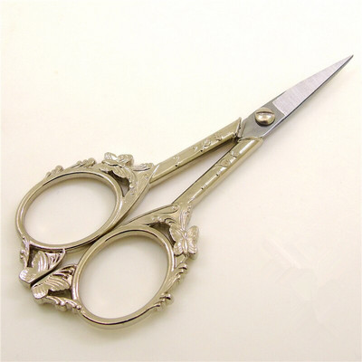 Foarfece de epocă Ațe de cusut țesătură Broderie Acești Artizanat antic Retro Cusătură în cruce Croitor Accesorii pentru ață de foarfecă