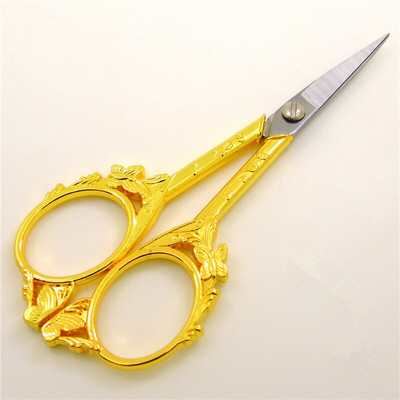 Foarfece de epocă Ațe de cusut țesătură Broderie Acești Artizanat antic Retro Cusătură în cruce Croitor Accesorii pentru ață de foarfecă