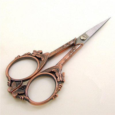 Foarfece de epocă Ațe de cusut țesătură Broderie Acești Artizanat antic Retro Cusătură în cruce Croitor Accesorii pentru ață de foarfecă