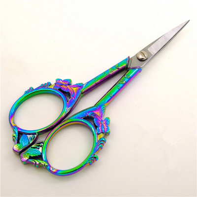 Foarfece de epocă Ațe de cusut țesătură Broderie Acești Artizanat antic Retro Cusătură în cruce Croitor Accesorii pentru ață de foarfecă