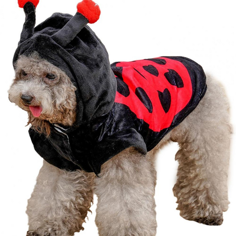 Nové oblečenie pre domáce zvieratá z mäkkého kresleného materiálu, pohodlné, zábavné, s osobnosťou, udržiava teplé, polyesterové, halloweenske, premenlivé oblečenie pre psov