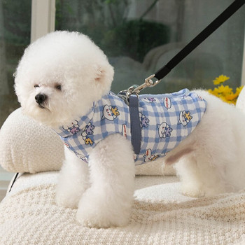 Φθινοπωρινό και χειμερινό γιλέκο εξωτερικού χώρου μικρού και μεσαίου μεγέθους σκυλιά μπορούν να τραβήξουν ρούχα με βαμβακερά ρούχα ρούχα για κατοικίδια