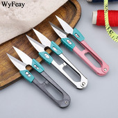 Foarfece U.Yarn Anti-alunecare Tăiere cu cataramă Ață de cusut Foarfece DIY Broderie cu punct de cruce Croitorie pentru Materiale de țesături Lucrări de ac