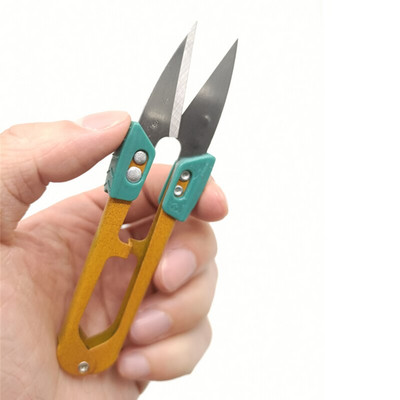 Foarfece U.Yarn Anti-alunecare Tăiere cu cataramă Ață de cusut Foarfece DIY Broderie cu punct de cruce Croitorie pentru Materiale de țesături Lucrări de ac