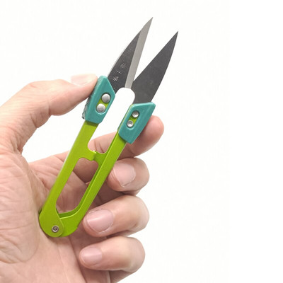 Foarfece U.Yarn Anti-alunecare Tăiere cu cataramă Ață de cusut Foarfece DIY Broderie cu punct de cruce Croitorie pentru Materiale de țesături Lucrări de ac