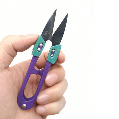 Foarfece U.Yarn Anti-alunecare Tăiere cu cataramă Ață de cusut Foarfece DIY Broderie cu punct de cruce Croitorie pentru Materiale de țesături Lucrări de ac