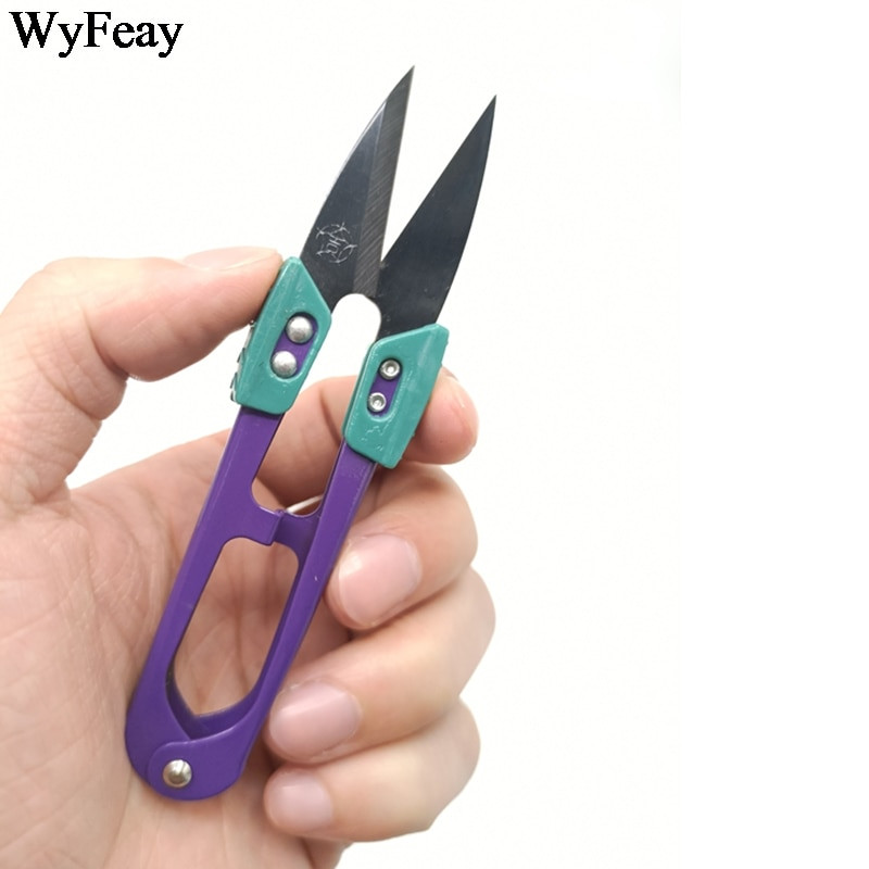 Foarfece U.Yarn Anti-alunecare Tăiere cu cataramă Ață de cusut Foarfece DIY Broderie cu punct de cruce Croitorie pentru Materiale de țesături Lucrări de ac