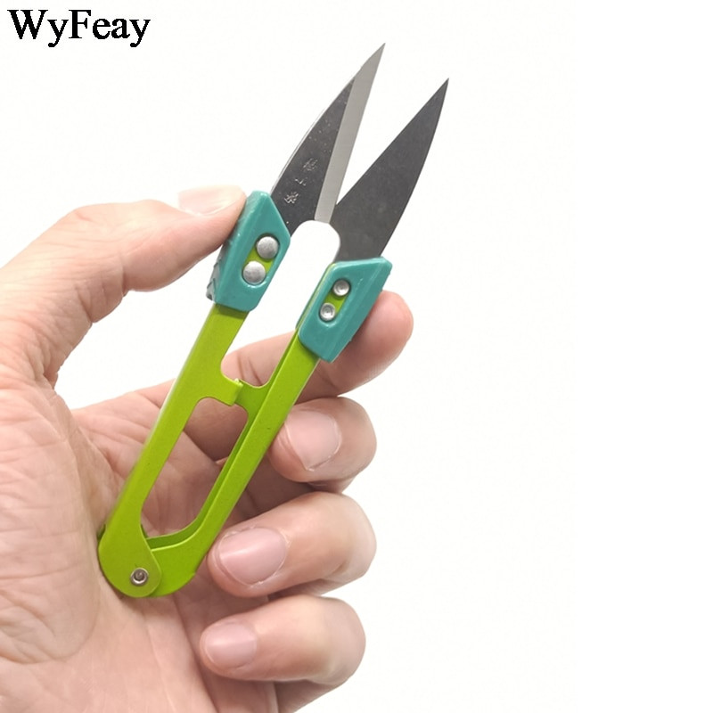 Foarfece U.Yarn Anti-alunecare Tăiere cu cataramă Ață de cusut Foarfece DIY Broderie cu punct de cruce Croitorie pentru Materiale de țesături Lucrări de ac