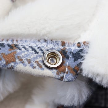 Есенни и зимни нови дрехи за кучета Удебелена топла жилетка Палто, подходящо за котки Теди, корги, топли през зимата
