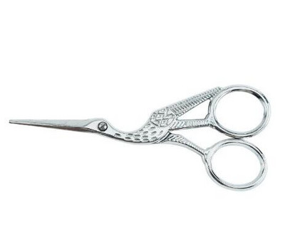 Nožnice na šitie Gold Stork, nožnice na orezávanie, krajčírske nožnice, nožnice na krížové stehy z nehrdzavejúcej ocele na šitie a vyšívanie látok.