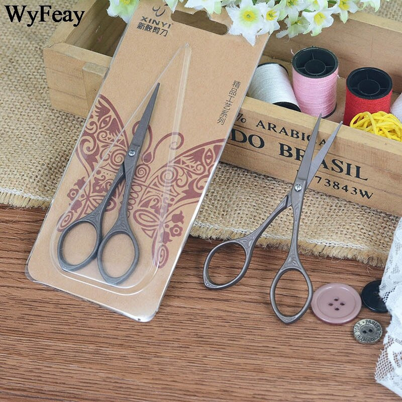 Inovatoare Zakka Bacănii Foarfece retro Titanize Artizanat Antic Oțel inoxidabil Instrument de casă Broderie resturi Foarfece de cusut
