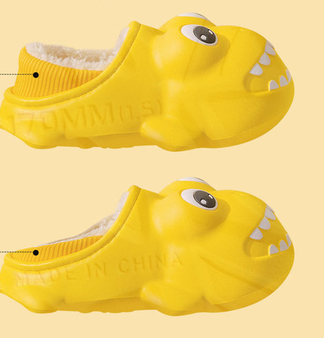 Kasdienės vaikiškos šlepetės su pūkiniu pamušalu – trijų spalvų