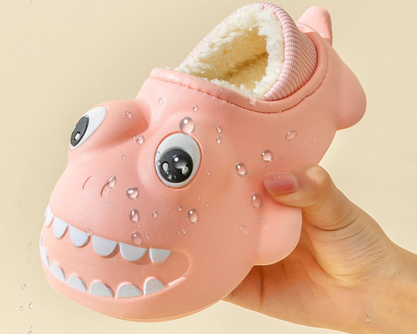 Kasdienės vaikiškos šlepetės su pūkiniu pamušalu – trijų spalvų