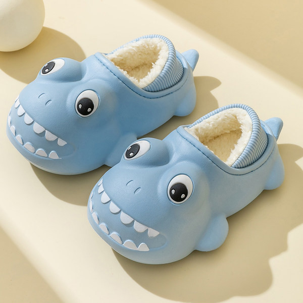 Kasdienės vaikiškos šlepetės su pūkiniu pamušalu – trijų spalvų