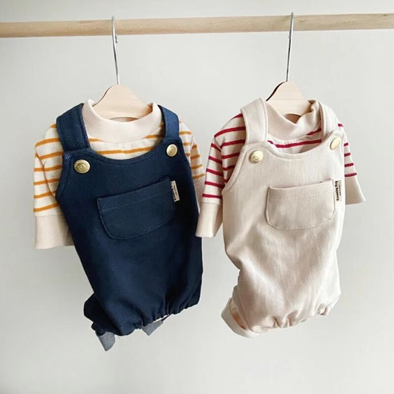 Dvodijelna odjeća za pse na vrpcu Jesensko štene Četveronožna odjeća Teddy Topli kombinezoni mekši od pulovera s medvjedićima XS-XL