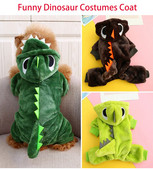 Oblečenie pre psov s dinosaurom, mikina s kapucňou, oblečenie pre domáce zvieratá pre malé mačky, mačiatka, mikina s kapucňou, šteňa, yorkshirský terč, jeseň a zima, teplé koralové oblečenie pre domáce zvieratá