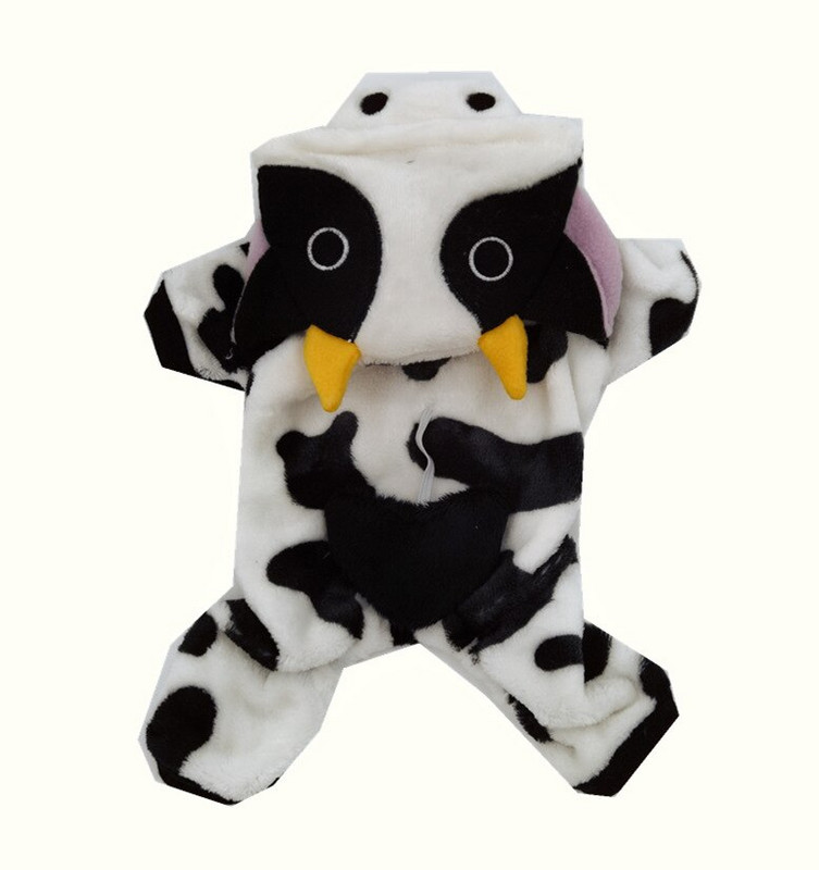 Minkšti šilti naminių šunų kombinezonai kaip karvė šunims pižamos vilnos naminių šunų drabužiai šunims paltukas Čihuahua Yorkshire Ropa Perro