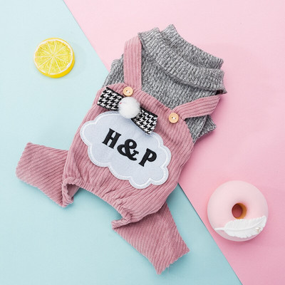 Drabužiai naminiams šunims žieminiai augintiniai mažo šuns ploni rūbai petnešos kelnės ir keturkojai rūbai tinkantys meškiukui