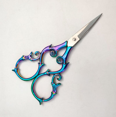 Retro stiilis käärid antiikne lõikamine tikkimisniit ristpistes õmblemine vanaaegne roostevabast terasest käärid näputöö käärid