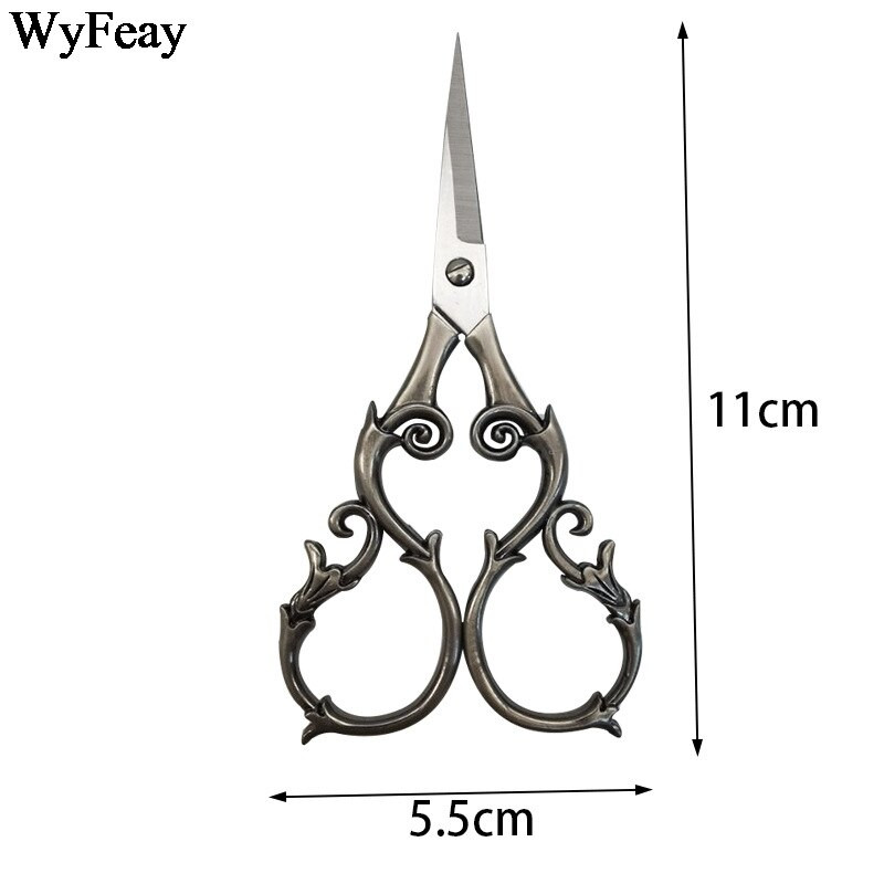 Retro stiilis käärid antiikne lõikamine tikkimisniit ristpistes õmblemine vanaaegne roostevabast terasest käärid näputöö käärid