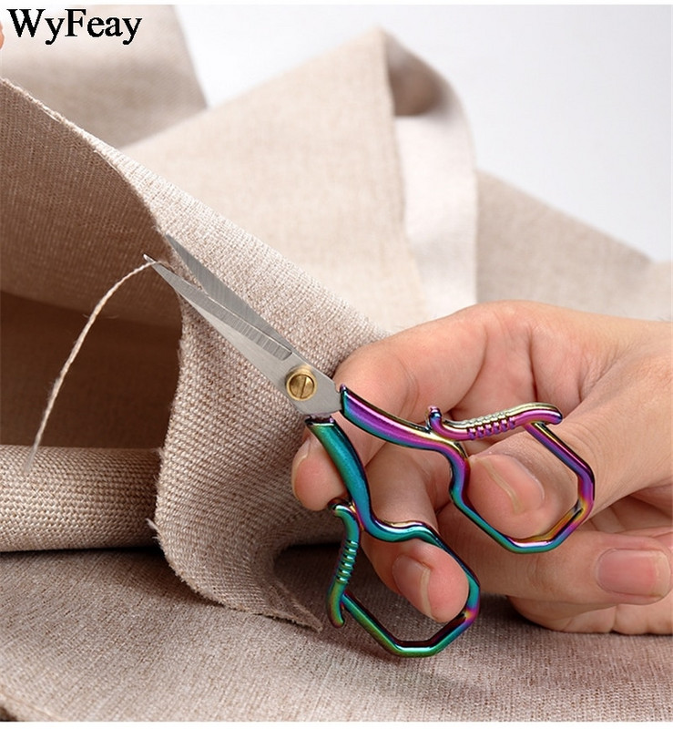 Foarfecă de cusut profesională din oțel inoxidabil Foarfece de broderie pentru țesături vintage Foarfece de croitorie Foarfece pentru fire de ață