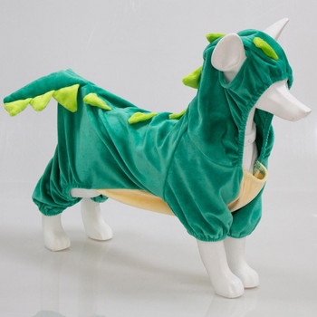 Ζεστό σκυλί με κουκούλα δεινοσαύρων Μπουφάν παλτό αποκριάτικων στολών Ρούχα Αξεσουάρ ένδυσης Cosplay