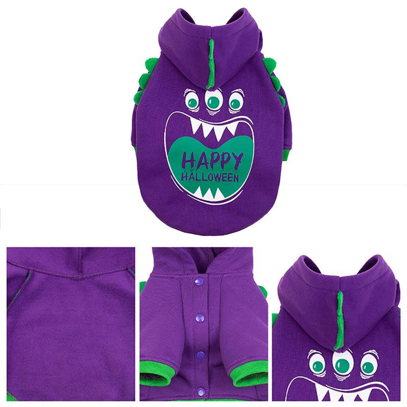 1-osaline lemmikloomakoerte riided mood kutsikas kassipoeg puuvillane kapuutsiga kostüüm talvekoertele soe mantel Halloweeni peokoerte jaoks Aksessuaarid