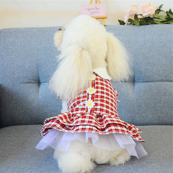 Пролет и лято Нови дрехи за домашни любимци Лятна тънка рокля за малки кучета Рокля за кучета Рокля на принцеса Летни дрехи за кучета Рокли Домашни любимци