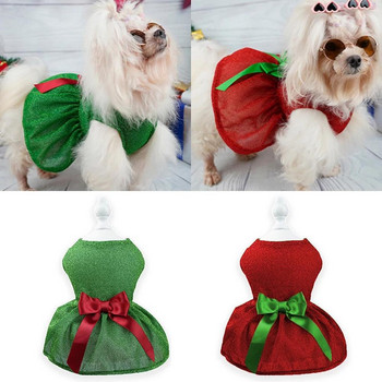 Χριστουγεννιάτικο φόρεμα για σκύλους κατοικίδιων ζώων 2023 Μαλακό άνετο φόρεμα φούστα Cosplay κοστούμι για διακόσμηση αποκριάτικου πάρτι