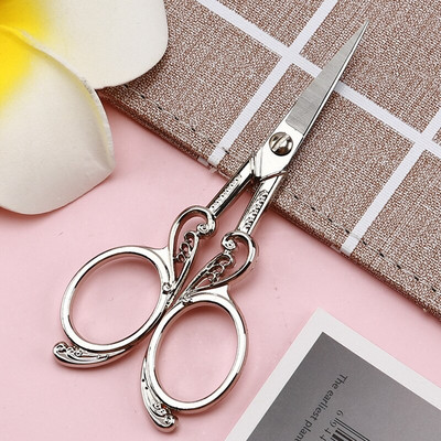 Foarfece retro Vintage Cusut țesături Broderie punct de cruce Articole de tăiat hârtie Artizanat DIY Croitor Instrumente de ață Foarfece în formă