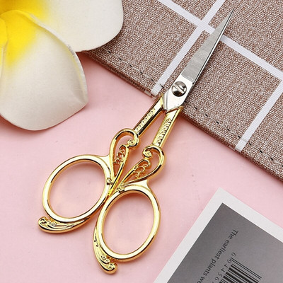 Foarfece retro Vintage Cusut țesături Broderie punct de cruce Articole de tăiat hârtie Artizanat DIY Croitor Instrumente de ață Foarfece în formă