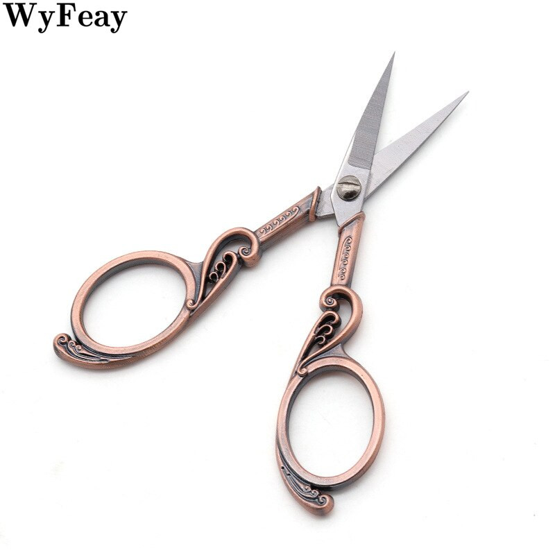 Foarfece retro Vintage Cusut țesături Broderie punct de cruce Articole de tăiat hârtie Artizanat DIY Croitor Instrumente de ață Foarfece în formă