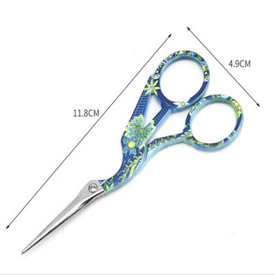 5 tipuri de broderie albastru și alb porțelan model foarfece punct de cruce european clasic bricolaj croitorie vintage foarfece